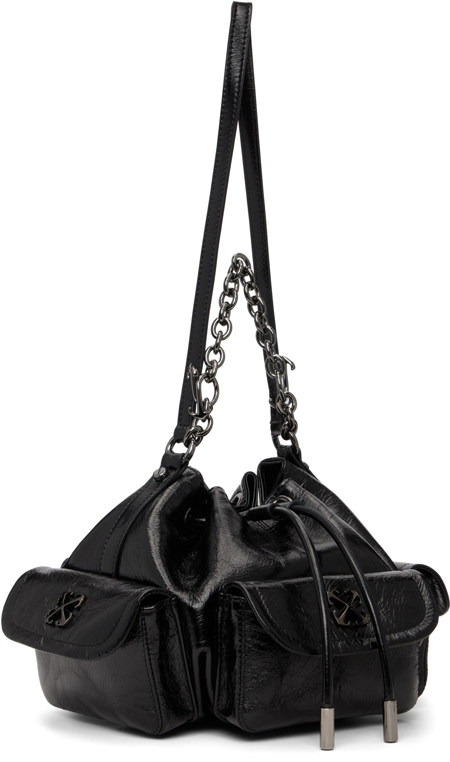 Чанта през рамо Off-White Dumbo Bucket Bag Черно | OWMY002F25LEA0011000, 1