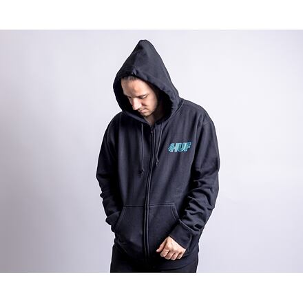 Суитчър HUF Enforcer Hoodie Black Черно | pf00522-black, 0