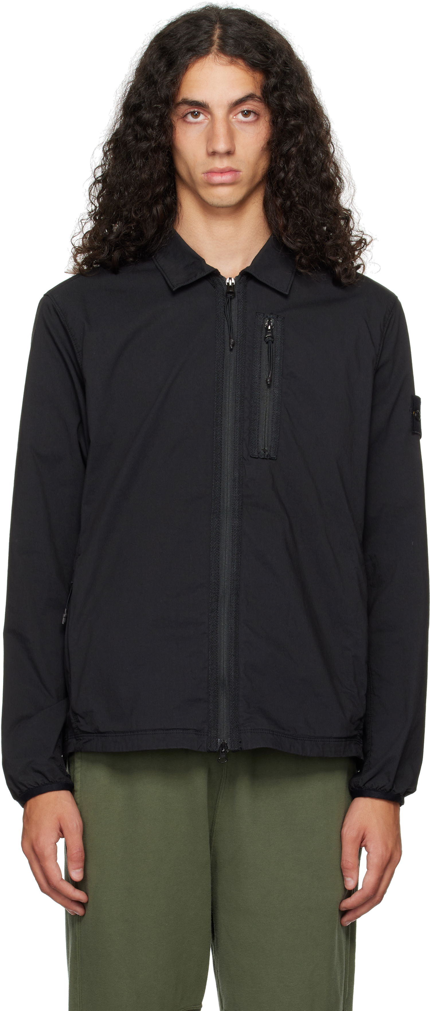 Ветровка Stone Island Overshirt Jacket Черно | 811511311, 0