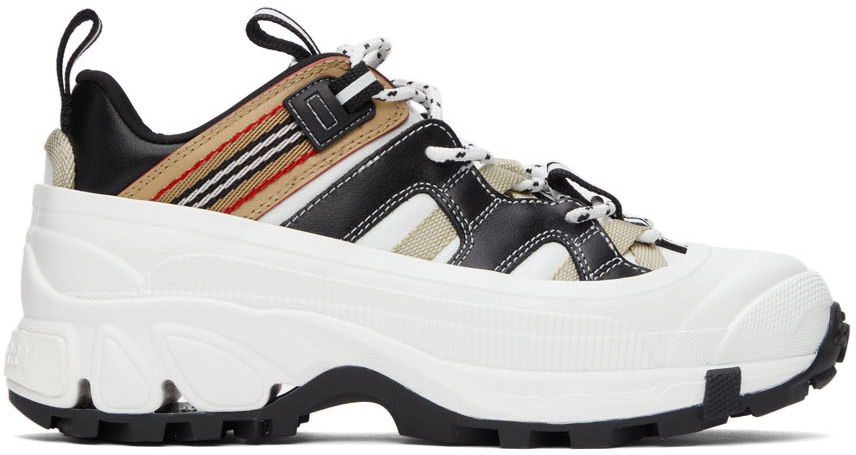 Кецове и обувки Burberry Arthur Sneakers 'White Icon Stripe' Многоцветен | 8045825, 0