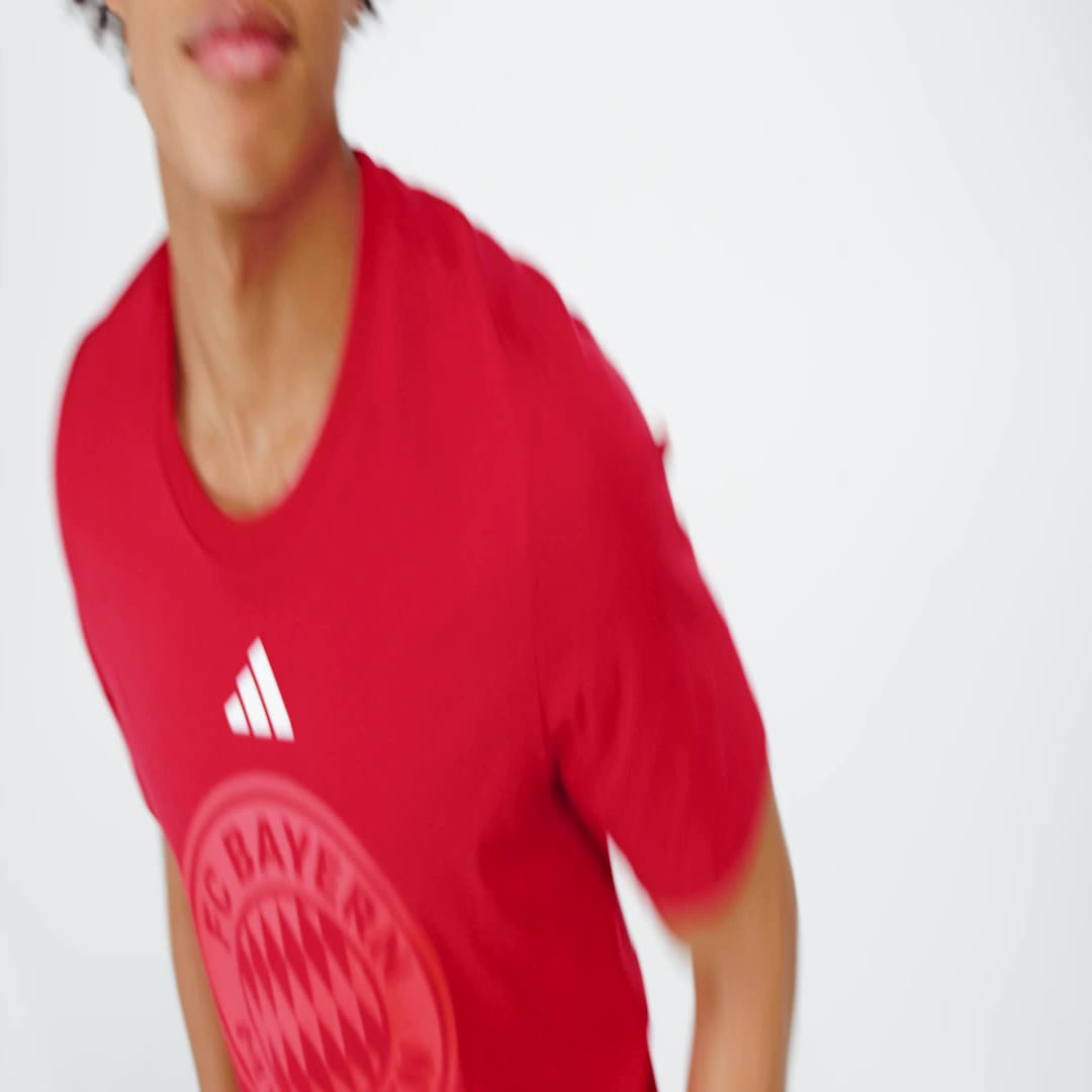 Тениска adidas Performance FC Bayern DNA Graphic Червено | IS6509, 1