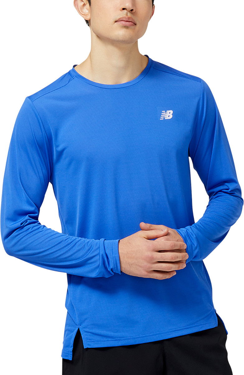 Тениска New Balance Accelerate Long Sleeve T-Shirt Синьо | mt23225-446