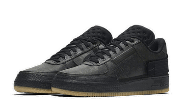 Кецове и обувки Nike Air Force 1 Low "Drop Type Gum" Черно | CJ1281-001, 2