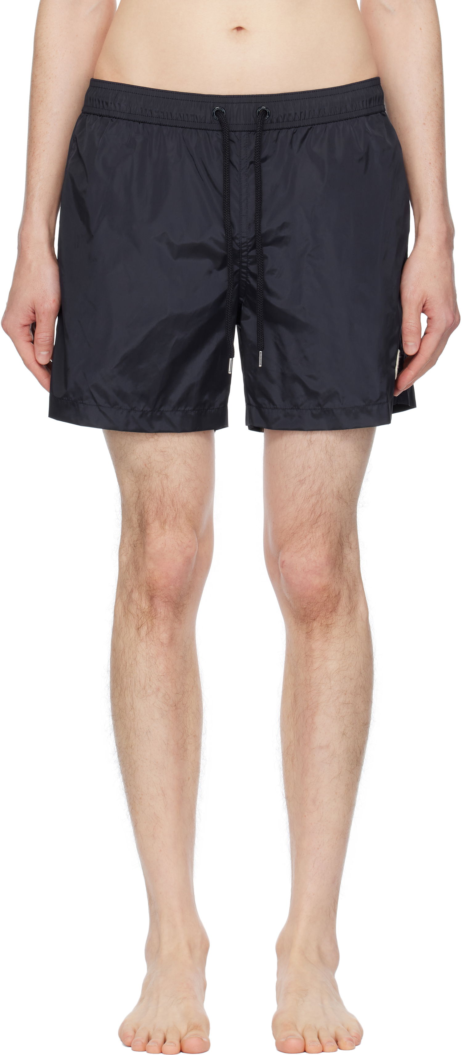 Бански Moncler Moncler Logo Patch Swim Shorts Черно | K10912C0000353326, 0