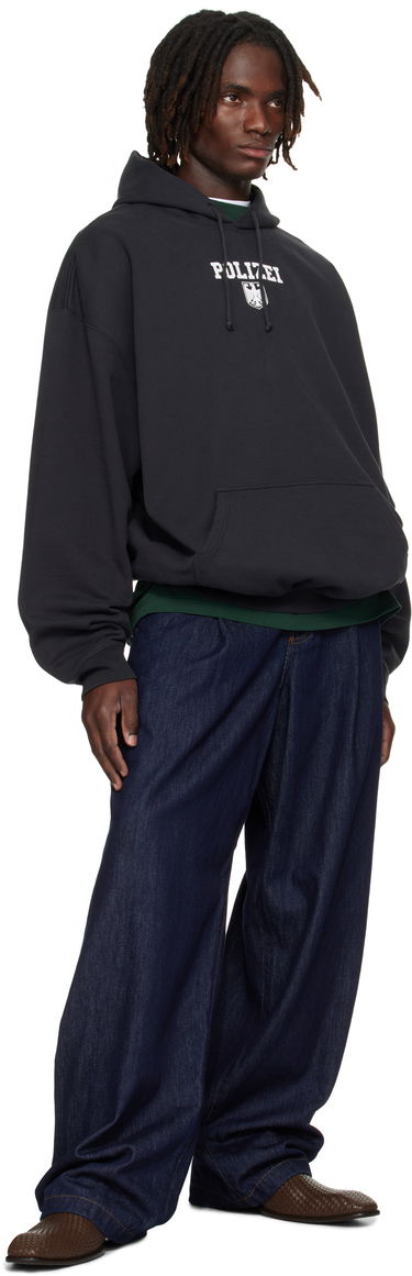 Суитчър VETEMENTS VETEMENTS Oversized 'Polizei' Hoodie Черно | UH76HD300B, 3