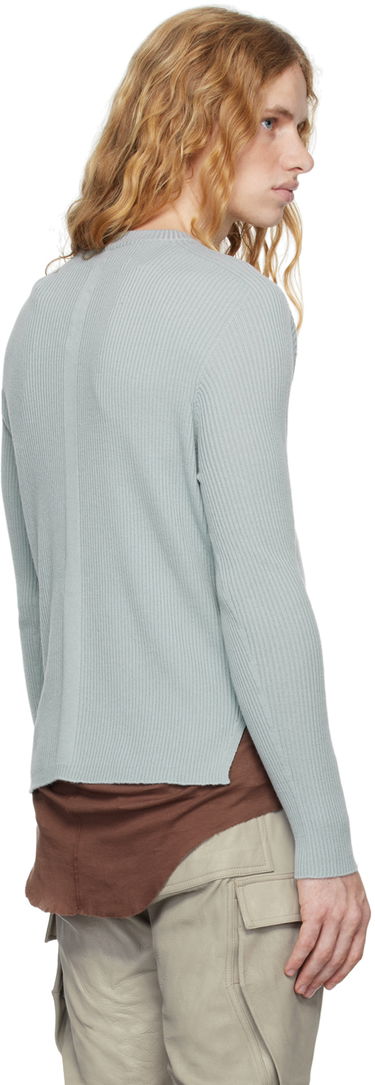 Пуловер Rick Owens Rick Owens Porterville Ribbed Geo Sweater Сиво | RU02D6639 RIBM, 2