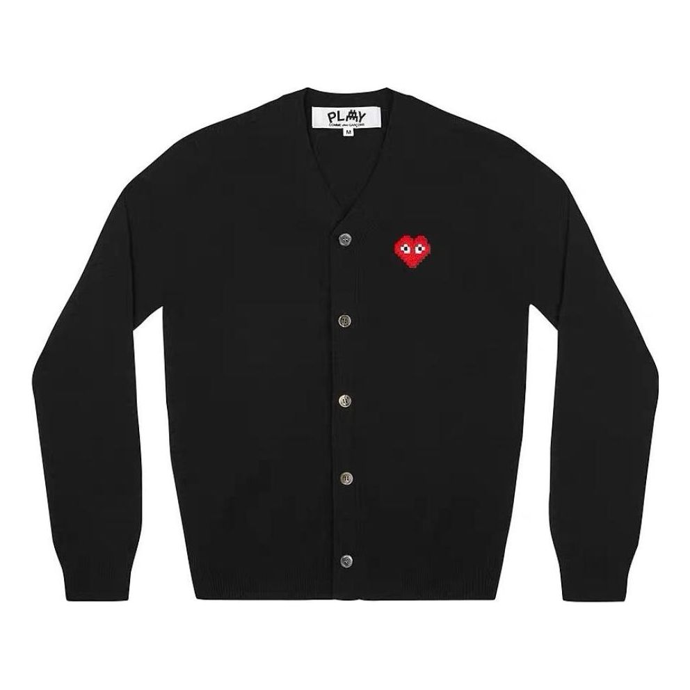 Пуловер Comme des Garçons Play Invader Emblem Cardigan Черно | AZ-N084-051-1, 0