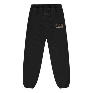 Спортни панталони Fear of God Fear of God Essentials Curved Logo Sweatpants Черно | 130BT242028F, 0