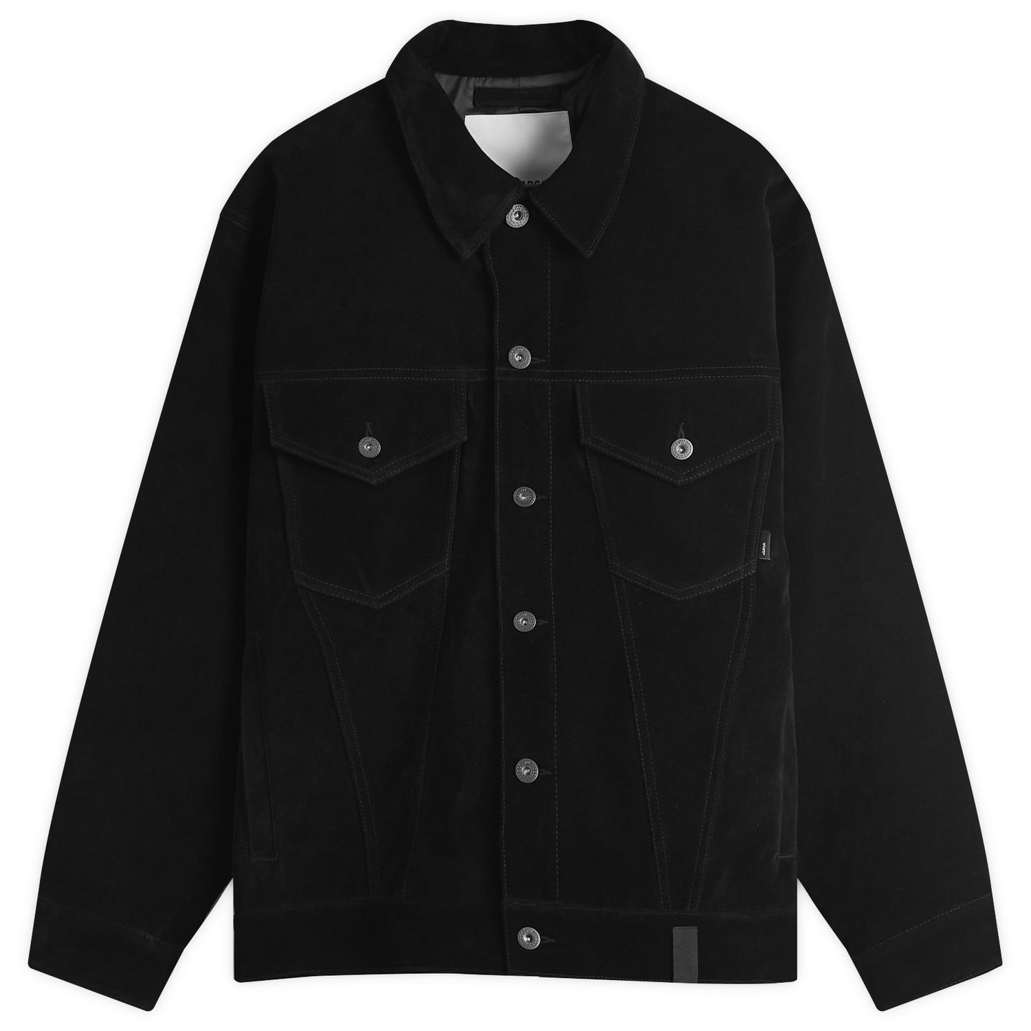 Яке WTAPS Synthetic Suede Trucker Jacket Черно | 242CWDT-JKM01-BLK, 0