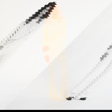 Спортни панталони GUESS Flaminia Ribbed Flare Pants Sw Cream Бежово | V5BB08Z3JD2-G047, 2