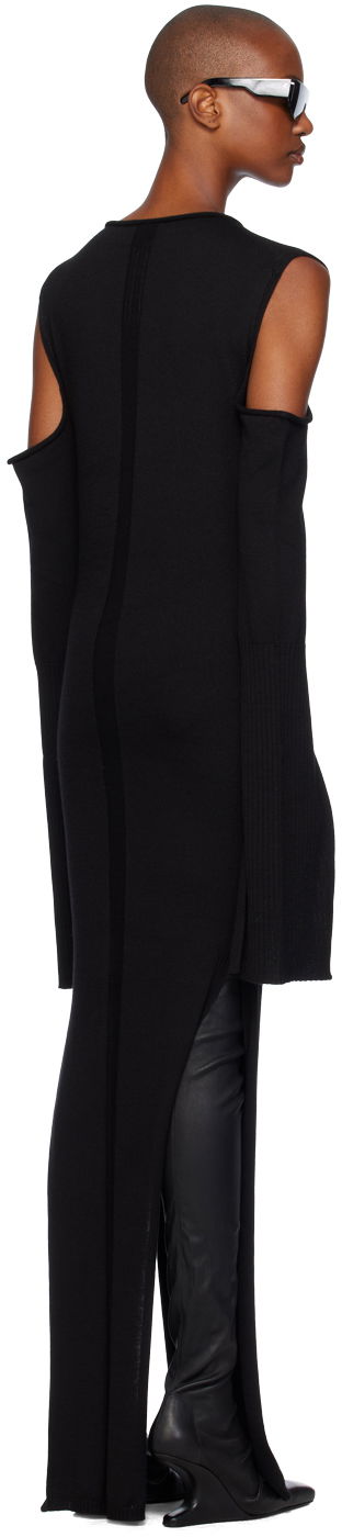 Pокля Rick Owens Rick Owens Porterville Cape Sleeve Maxi Dress Черно | RP02D3610 M, 2