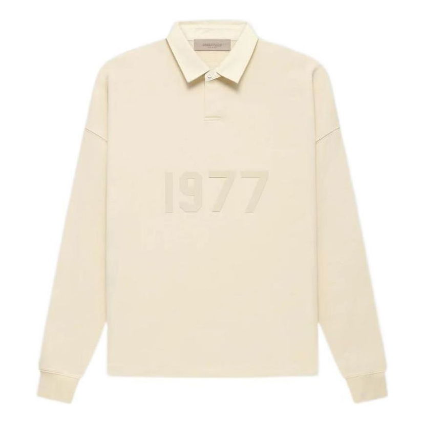 Поло тениска Fear of God Essentials 1977 Rugby Polo Бежово | FOG-FW22-682
