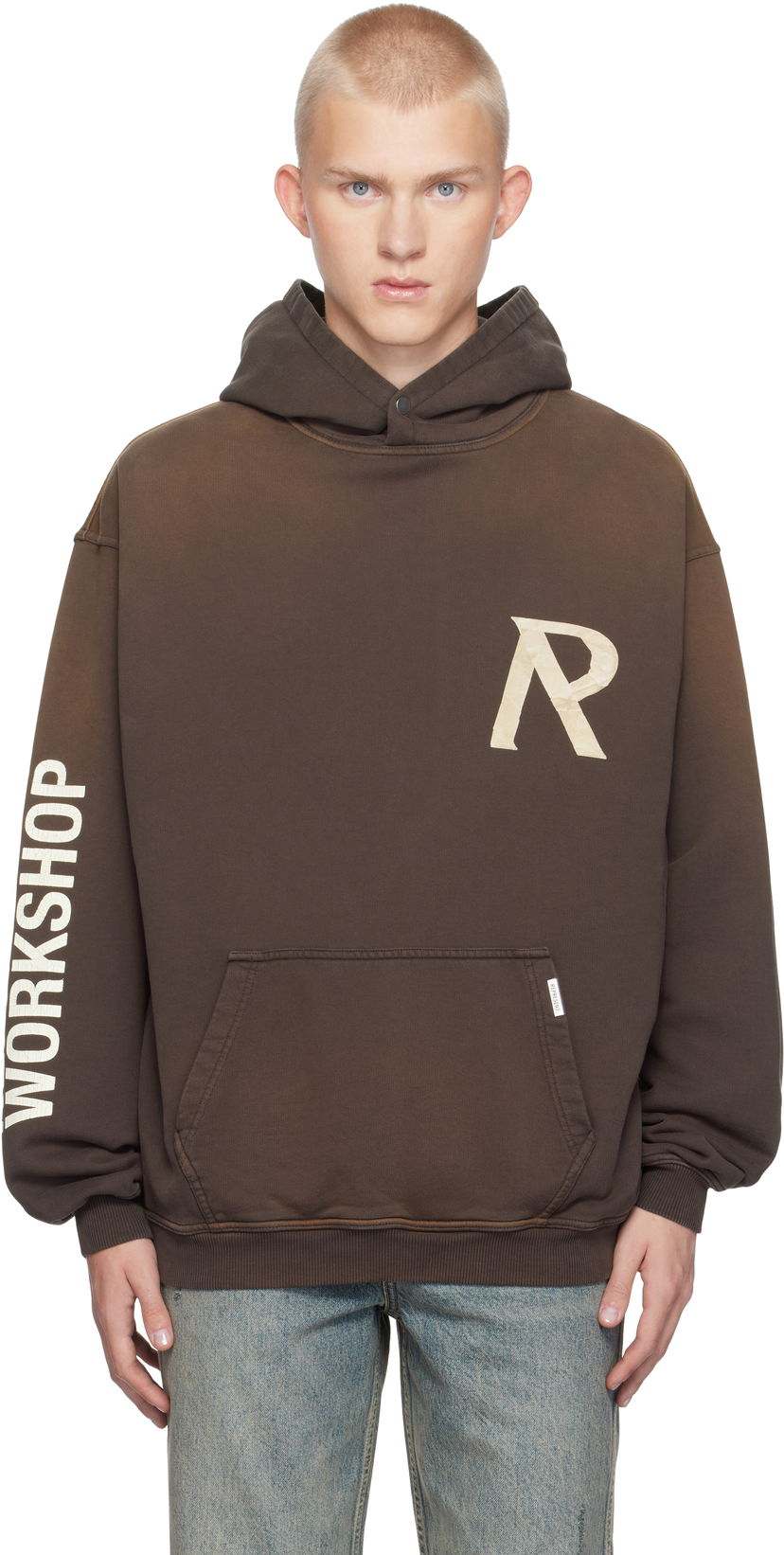 Суитчър Represent Clo Masking Tape Initial Hoodie Кафяво | MLM4212