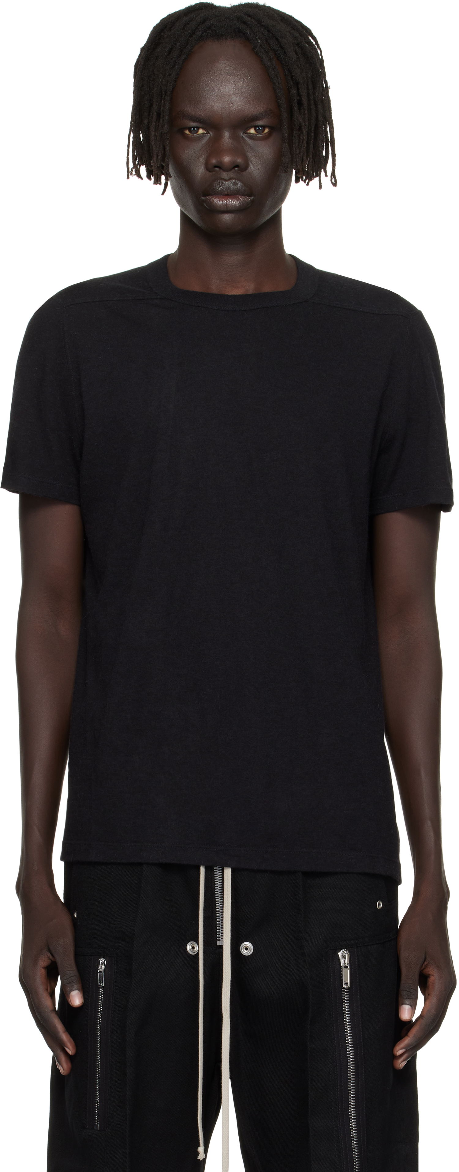 Тениска Rick Owens Rick Owens Concordians Short Level T-Shirt Черно | RU02E1265 JR, 0