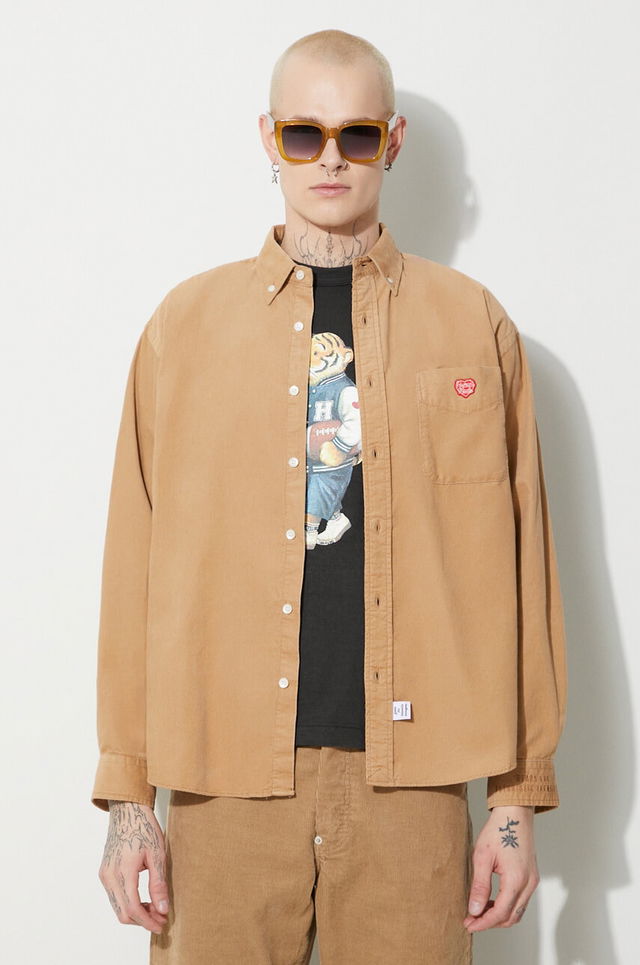 Corduroy Relaxed Button-Down Shirt