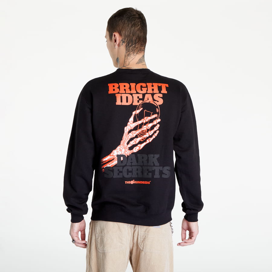 Суитчър THE HUNDREDS Bright Ideas Crewneck Sweatshirt Черно | T22F202038 BLK, 1