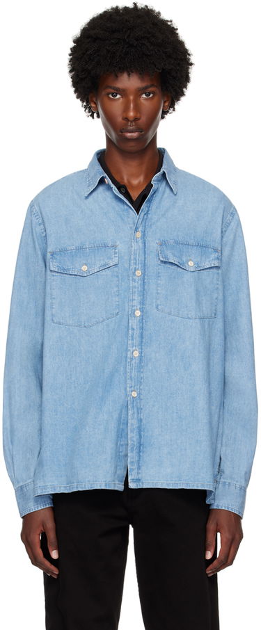 Риза Paul Smith PS Paul Smith Flap Pocket Shirt Синьо | M2R-647X-N22096-LT, 0