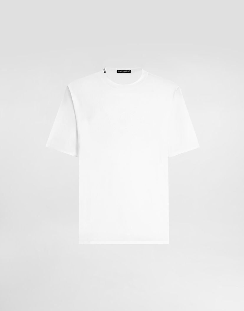 Тениска Dolce & Gabbana Dolce & Gabbana Jersey T-Shirt Бяло | G8PN9THU7SDW0800