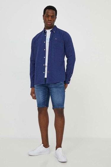 Риза Barbour Barbour Slim Fit Button-Down Shirt Тъмно синьо | MSH5090, 2