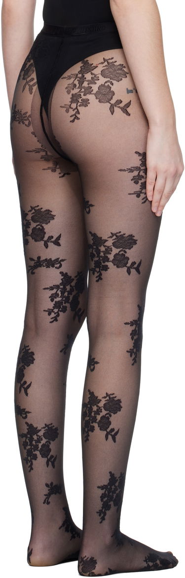 Чорапи Valentino Valentino 'Chez Valentino' Floral Tights Черно | 7B3KI04Y9LV, 2