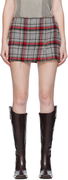 R13 Raw Cut Reversible Miniskirt