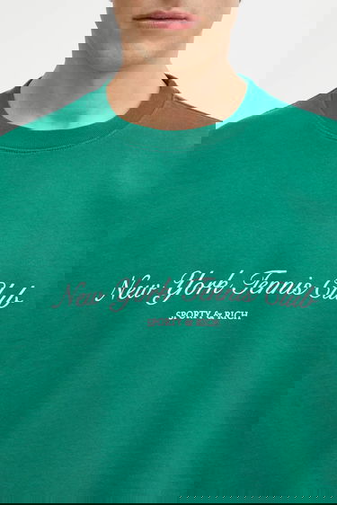 Суитчър Sporty & Rich New York Tennis Club Graphic Print Sweatshirt Зелено | ST071621402GR03, 6