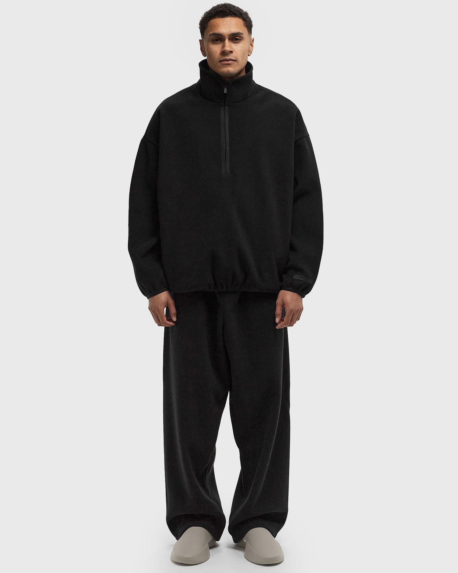 Суитчър Fear of God Fear of God Essentials Brushed Half Zip Pullover Черно | 202HO246420F-001, 1