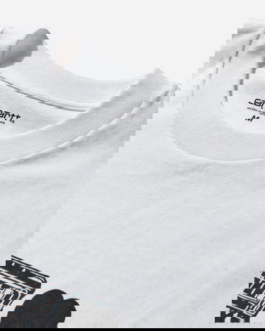 Тениска Carhartt WIP Deconstructed Label Train Car Heart Graphic T-Shirt Бяло | I036008 02XX, 3