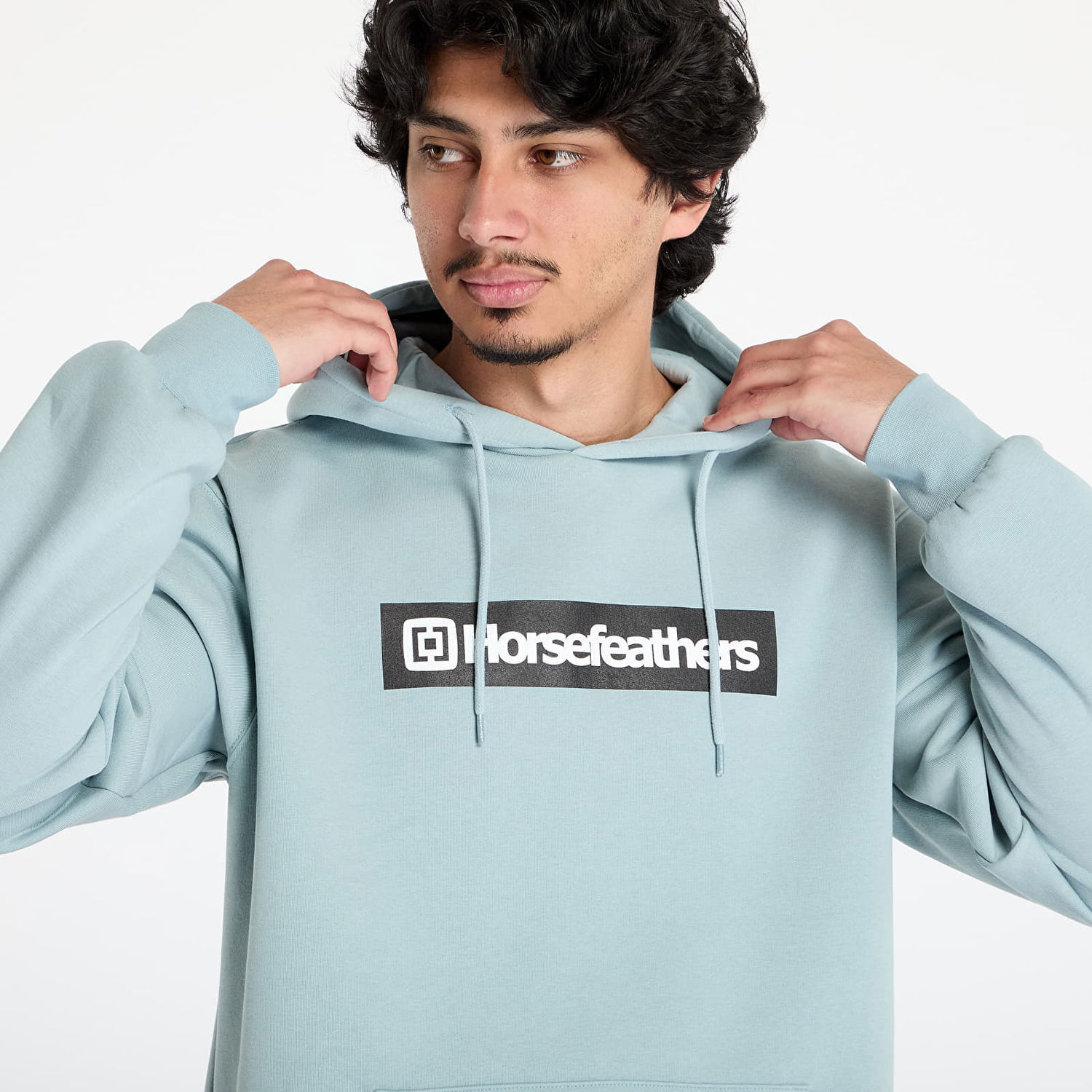 Суитчър Horsefeathers Horsefeathers Drown Hoodie Тюркоазено | SM1325J, 1