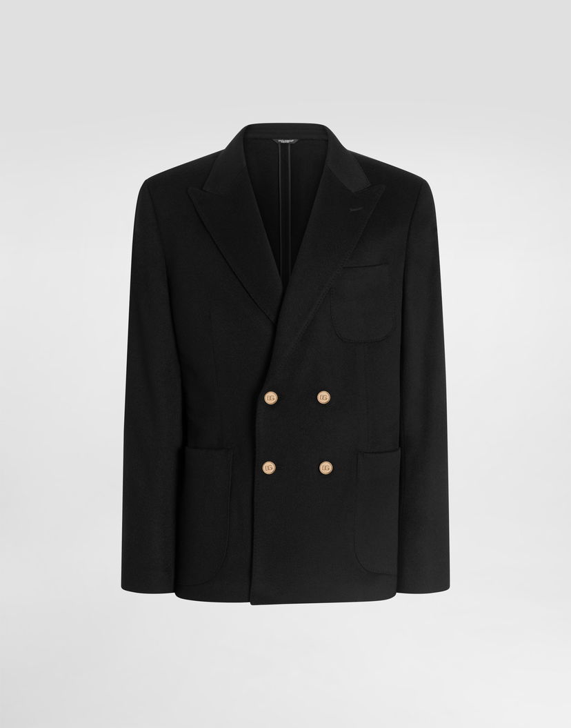 Яке Dolce & Gabbana Double-breasted Portofino Cashmere Jacket Черно | G2NZ2TGJ763N0000