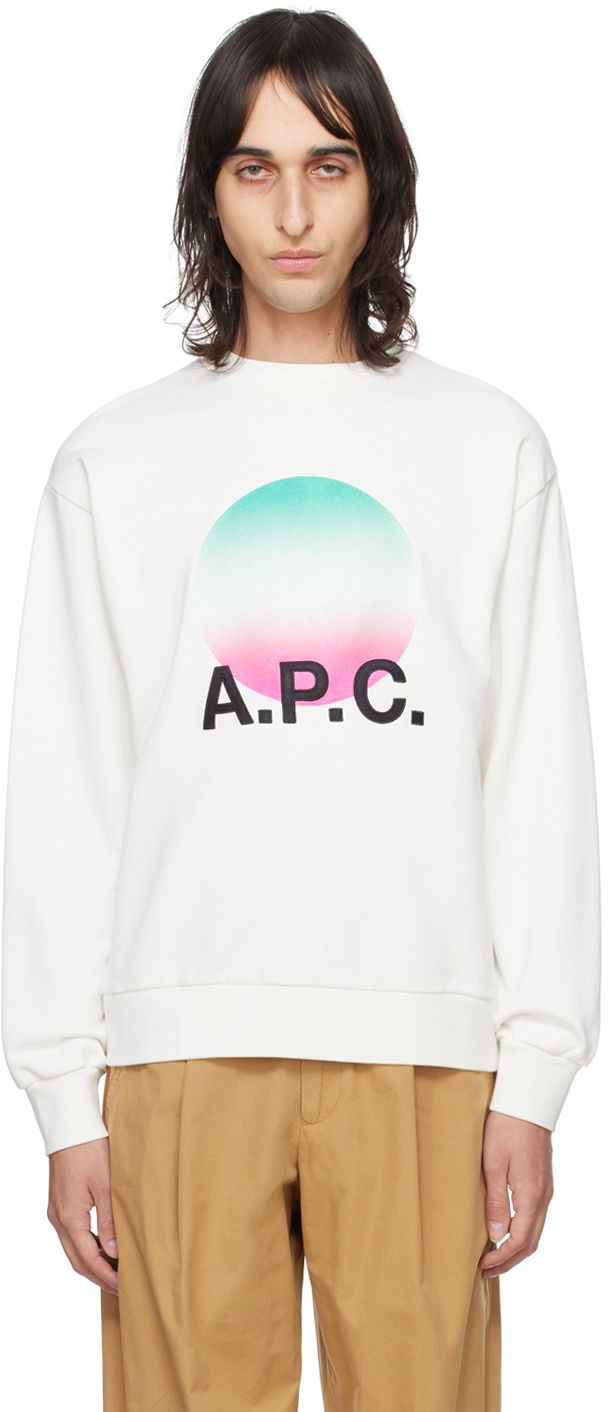 Суитчър A.P.C. Sunset Sweatshirt Бяло | COEIP-H27905