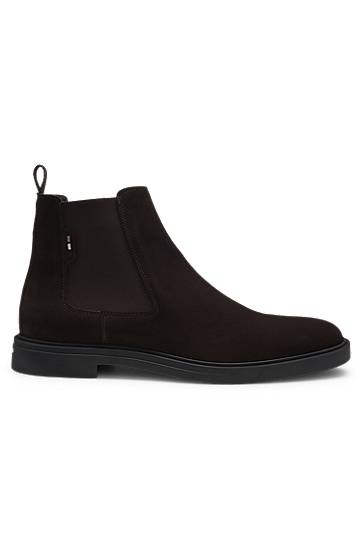 Облекло BOSS Suede Chelsea Boots Черно | 50552528, 1