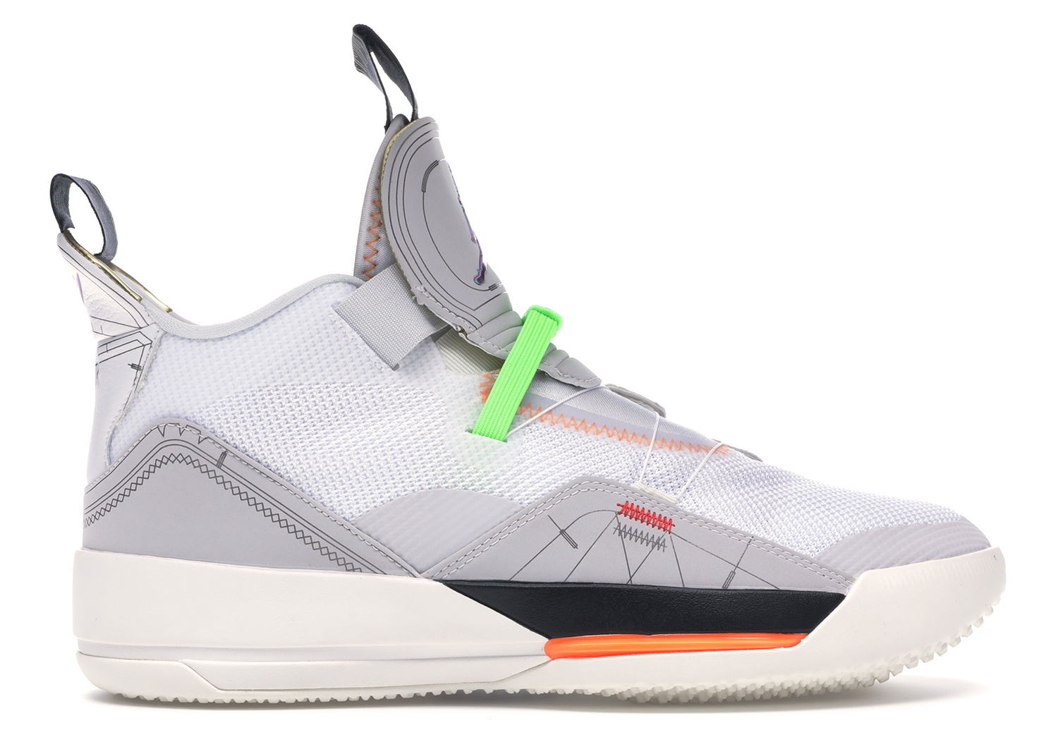 Кецове и обувки Jordan Jordan 33 "Vast Grey" Бяло | AQ8830-004, 0