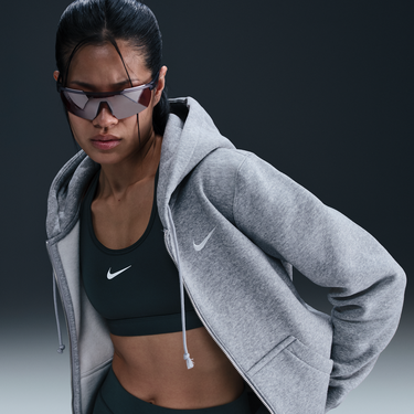 Суитчър Nike Sportswear Phoenix Fleece Full-Zip Hoodie Сиво | HJ0995-063, 1