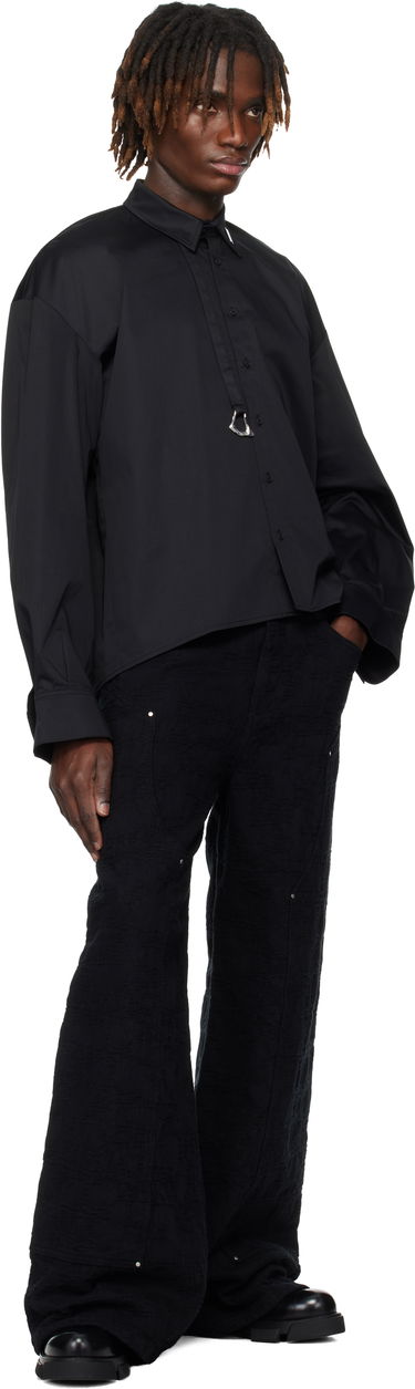 Риза HELIOT EMIL HELIOT EMIL Igneous Cropped Shirt Черно | PRESS25_M_05_060_BLK01, 3