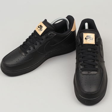 Кецове и обувки Nike Air Force 1 Low '07 LV8 ''Leather Tongue'' Черно | 718152-016, 2