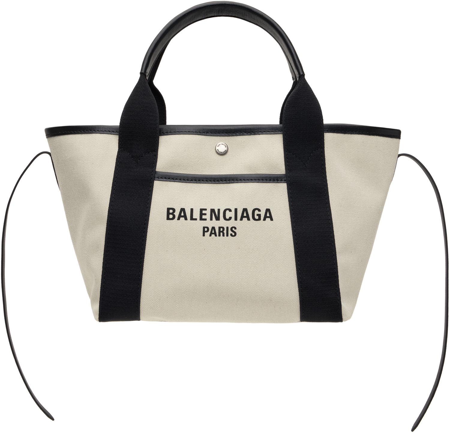 Голяма пазарска чанта Balenciaga Small Canvas Tote Bag Бежово | 805118 2ABBN, 0