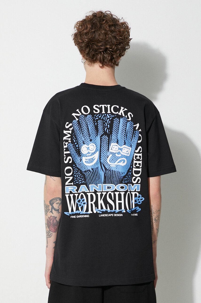Тениска MARKET Printed T-Shirt Черно | 399001473, 0