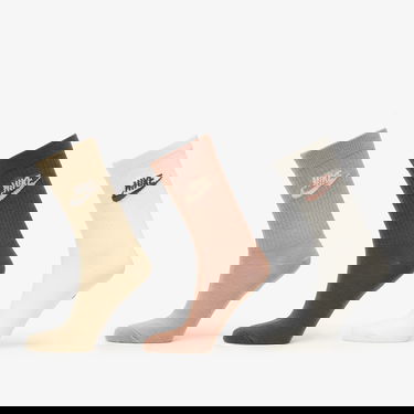 Чорапи Nike Sportswear Everyday Essential Crew Socks 3-Pack Бежово | DX5025-904, 0