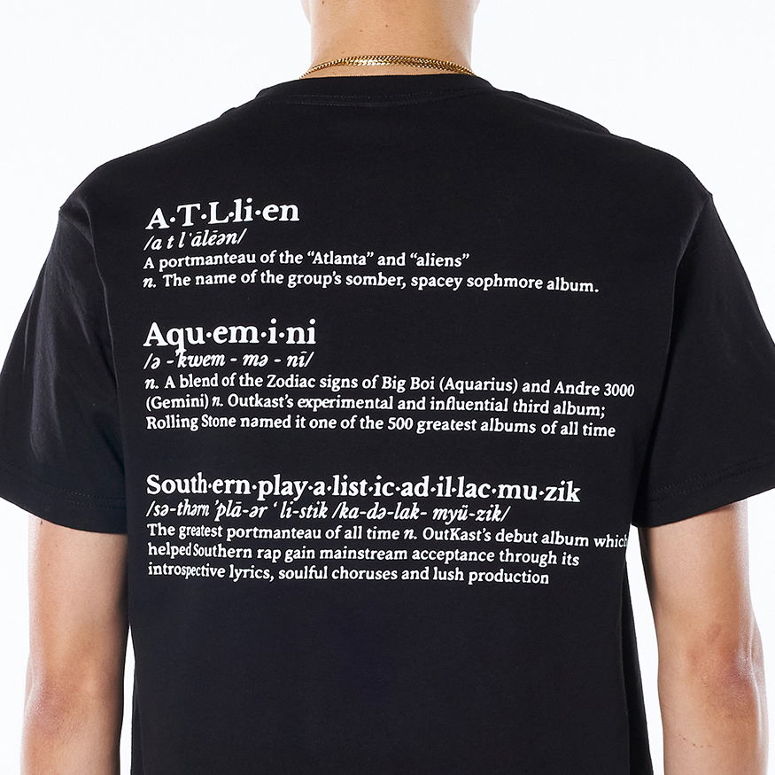 Тениска Pleasures Vocabulary Tee Черно | P22SP059-BLACK, 1