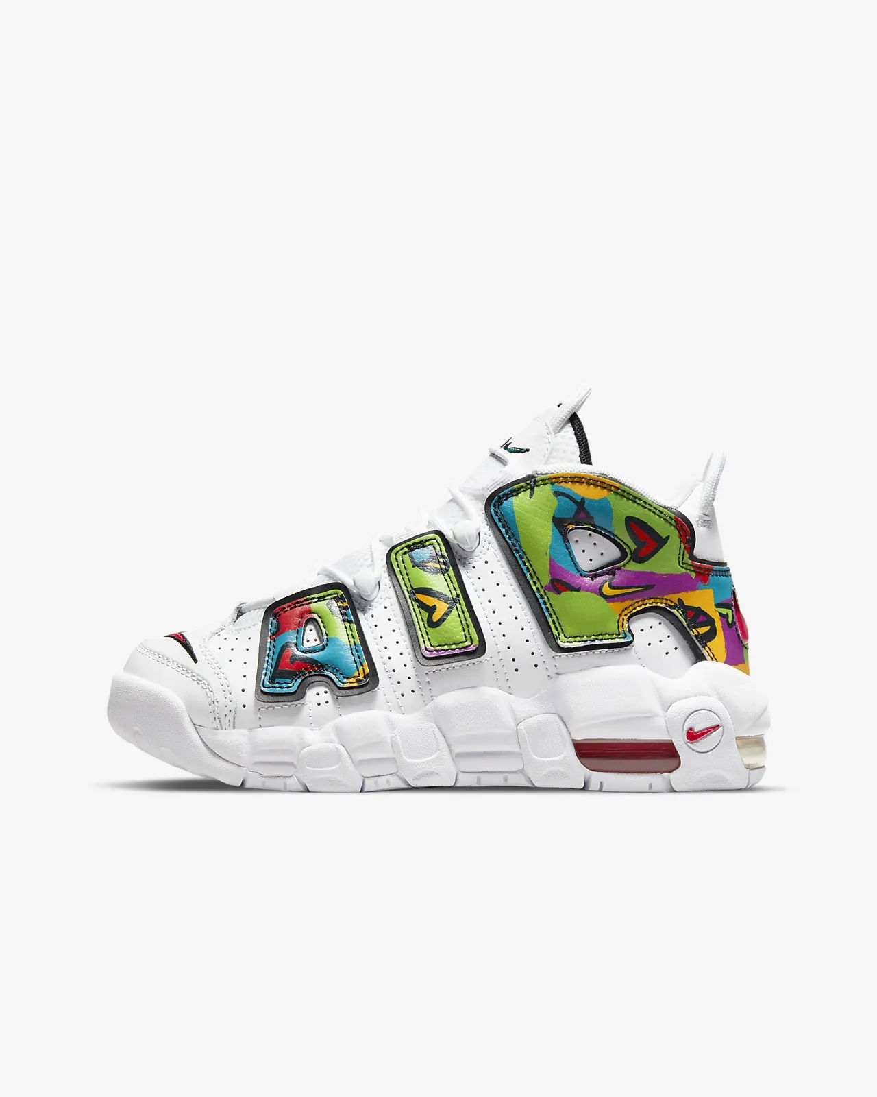 Кецове и обувки Nike Air More Uptempo "Peace, Love, Basketball" GS Бяло | DM8155 100, 0