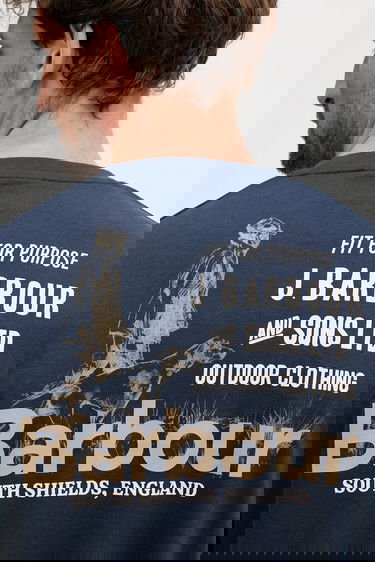 Тениска Barbour Barbour Long Sleeve Graphic T-Shirt Тъмно синьо | MTS1471, 5