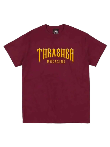 Тениска Thrasher Low Low Logo Tee Бургунди | 145043