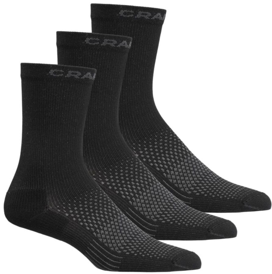 Чорапи Craft Craft Core Dry High Socks (3-Pack) Черно | 1916100-999000, 0
