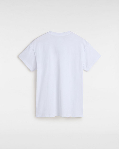 Тениска Vans Flying V Oversized T-shirt Бяло | VN0A7YUTWHT, 1
