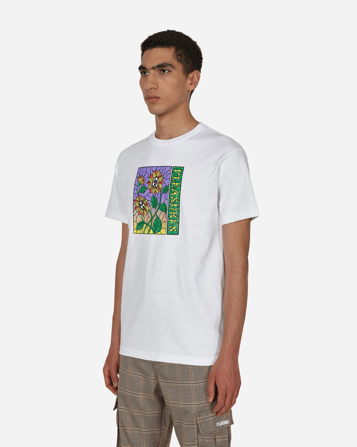 Тениска Pleasures Glass T-Shirt Бяло | P22F060 WHITE, 1