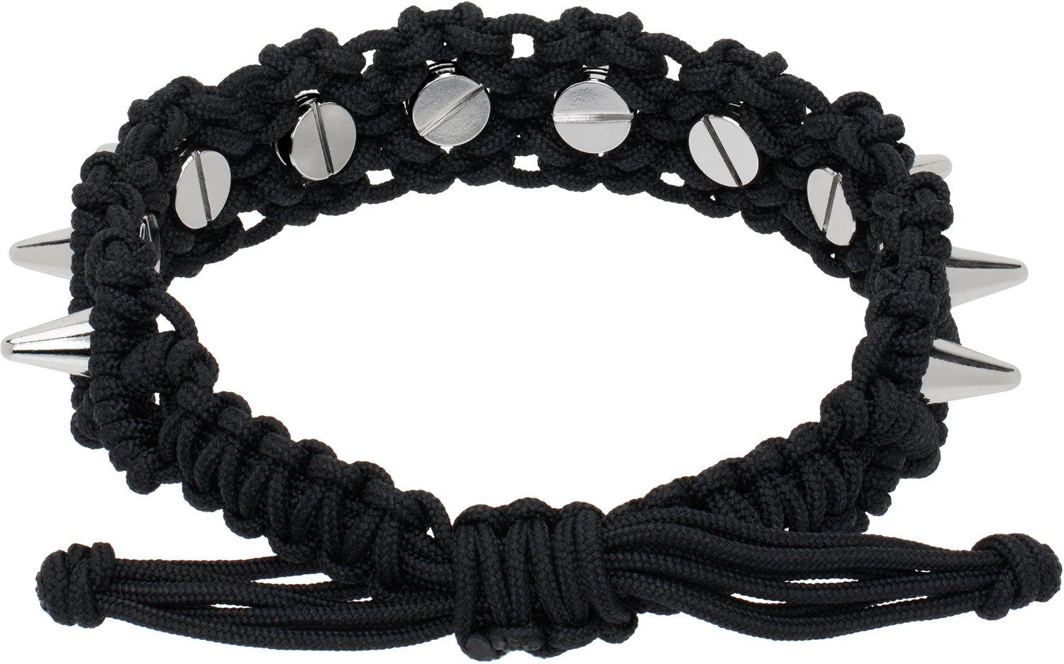 Гривна We11done We11done Handmade Studded Bracelet Черно | WD-AJ0-25-599-U-BK, 1