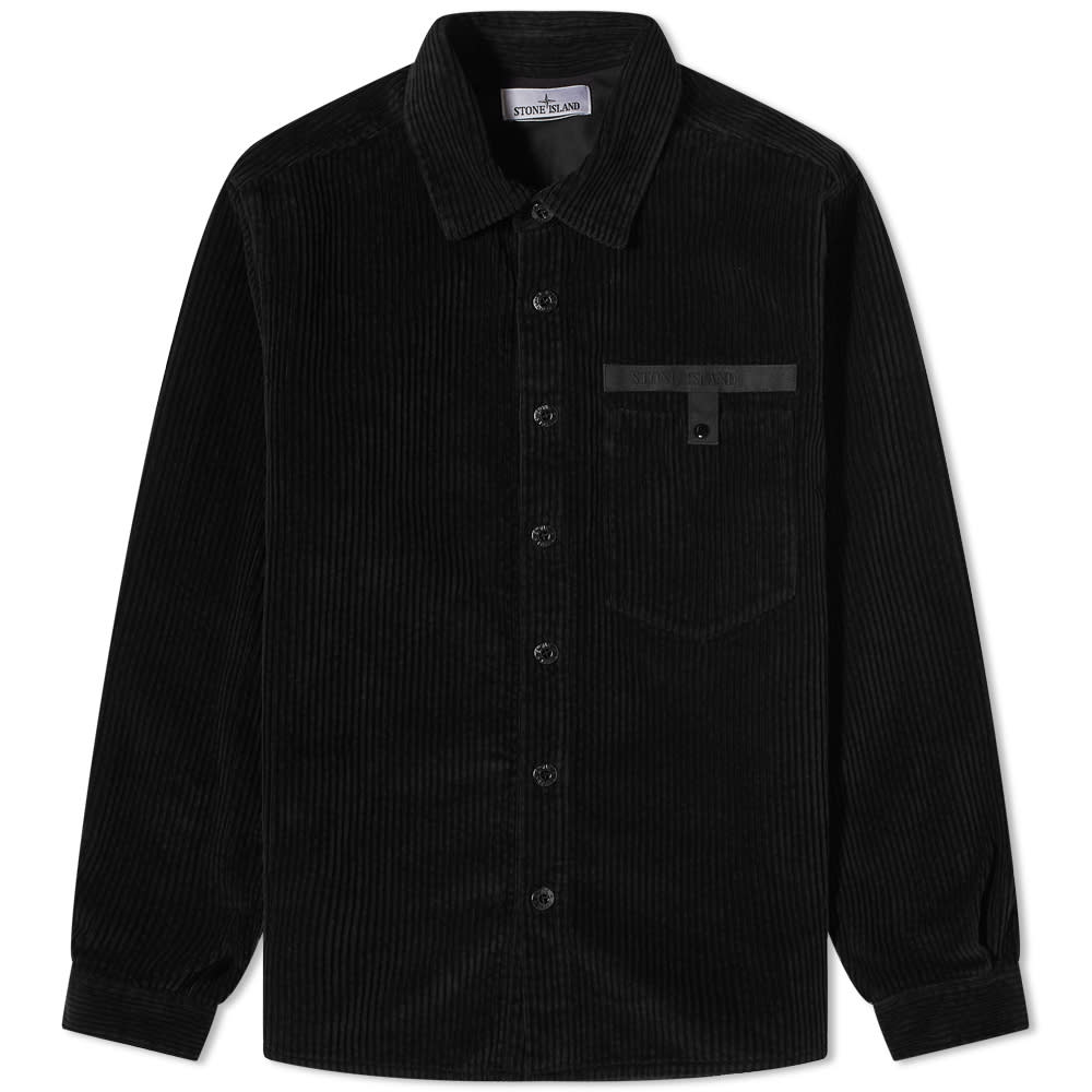 Риза Stone Island Cord Overshirt Черно | 771511811-V0029, 0
