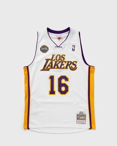 Фланелка Mitchell & Ness NBA SWINGMAN JERSEY LOS ANGELES LAKERS 2008-09 PAU GASOL #16 Бяло | SMJY7554-LAL08PGAWHIT, 0