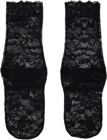 Чорапи UNDERCOVER UNDERCOVER Floral Lace Socks Черно | UC1E1L04, 0